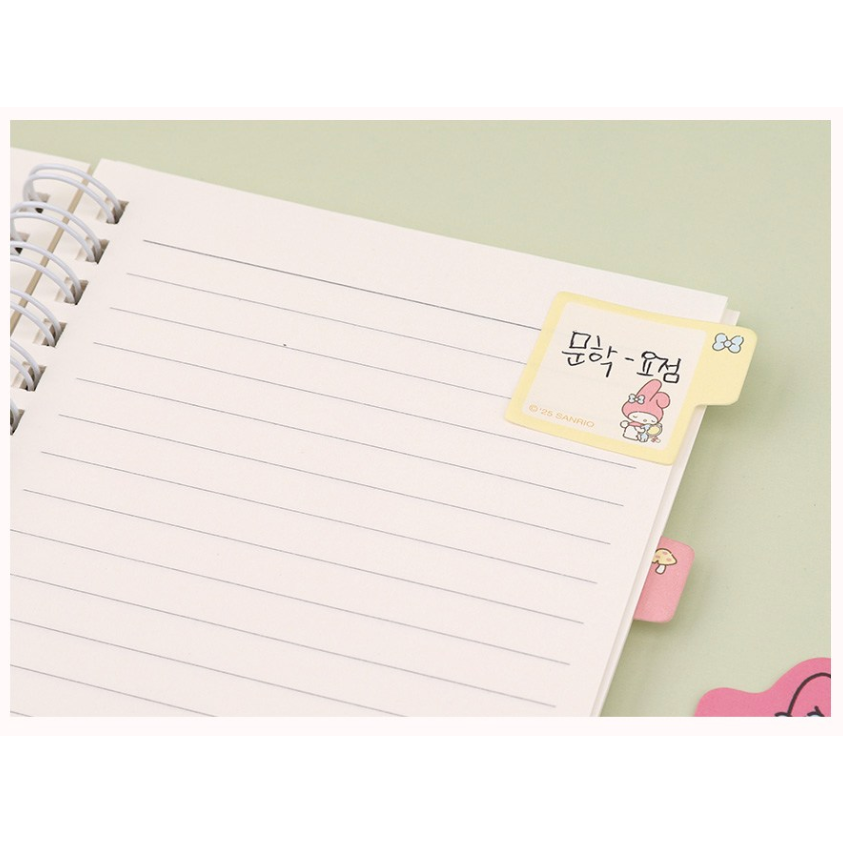 [MBB🇰🇷現貨附發票]韓國 三麗鷗索引便條貼 便利貼 memo 庫洛米 美樂蒂 大耳狗 KITTY 頁籤-細節圖4