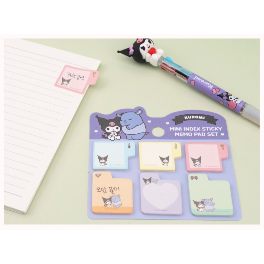 [MBB🇰🇷現貨附發票]韓國 三麗鷗索引便條貼 便利貼 memo 庫洛米 美樂蒂 大耳狗 KITTY 頁籤-細節圖8