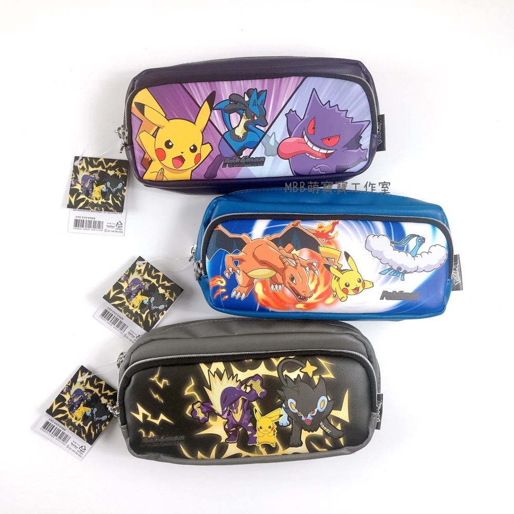 [MBB🇰🇷現貨附發票]韓國 寶可夢雙層拉鍊筆袋 鉛筆盒 雙層筆袋 朱紫-細節圖2