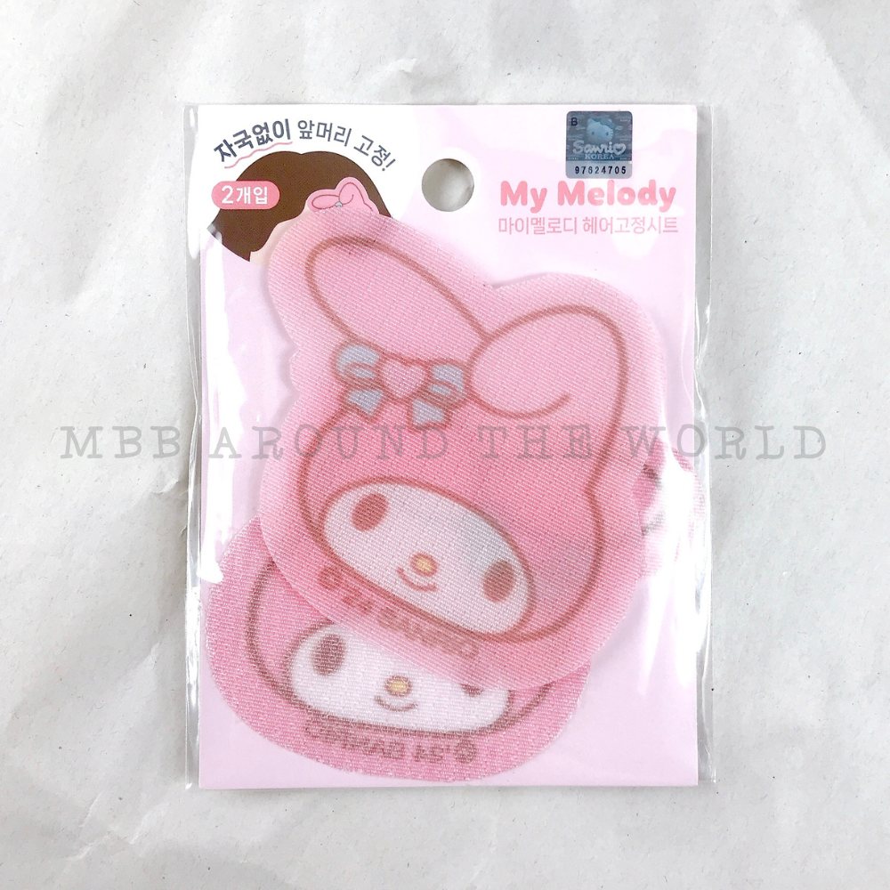 [MBB🇰🇷現貨附發票]韓國 三麗鷗瀏海貼 2入魔鬼氈 髮貼 無痕 酷洛米 大耳狗 美樂蒂 KITTY-規格圖7