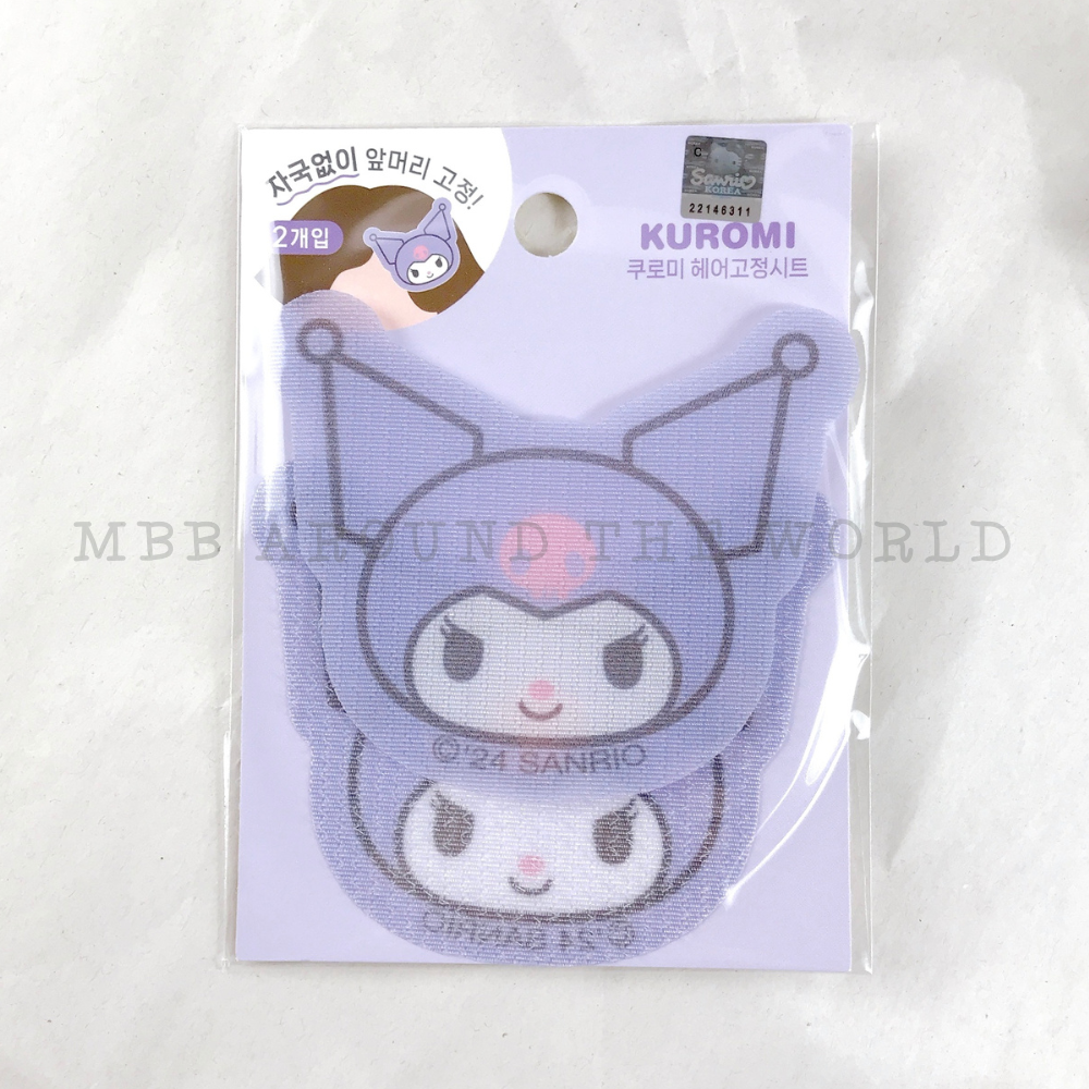 [MBB🇰🇷現貨附發票]韓國 三麗鷗瀏海貼 2入魔鬼氈 髮貼 無痕 酷洛米 大耳狗 美樂蒂 KITTY-規格圖7