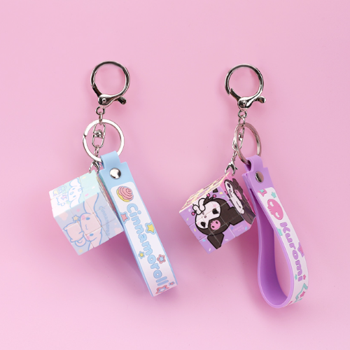 [MBB🇰🇷現貨附發票]韓國 三麗鷗魔術方塊吊飾 大耳狗 酷洛米 魔方鑰匙圈-細節圖4