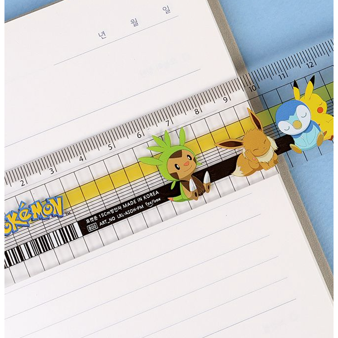 [MBB🇯🇵現貨附發票]韓國 Pokémon 寶可夢 15公分直尺 15cm 定規尺 皮卡丘 Pokemon-細節圖3