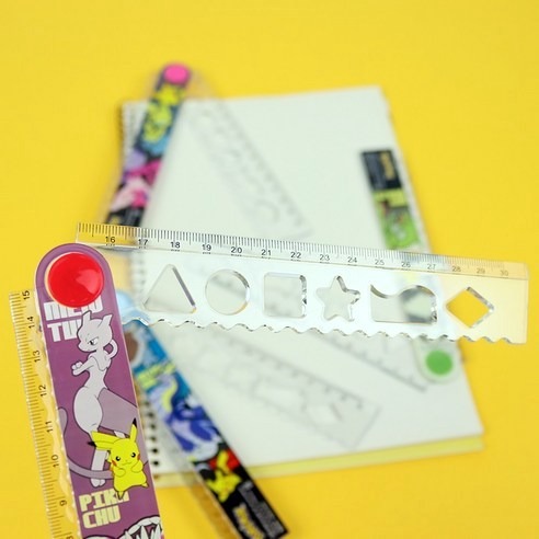 [MBB🇰🇷現貨附發票]韓國 Pokémon寶可夢 15-30公分摺疊尺 洞洞尺 圈圈尺 折疊尺-細節圖3
