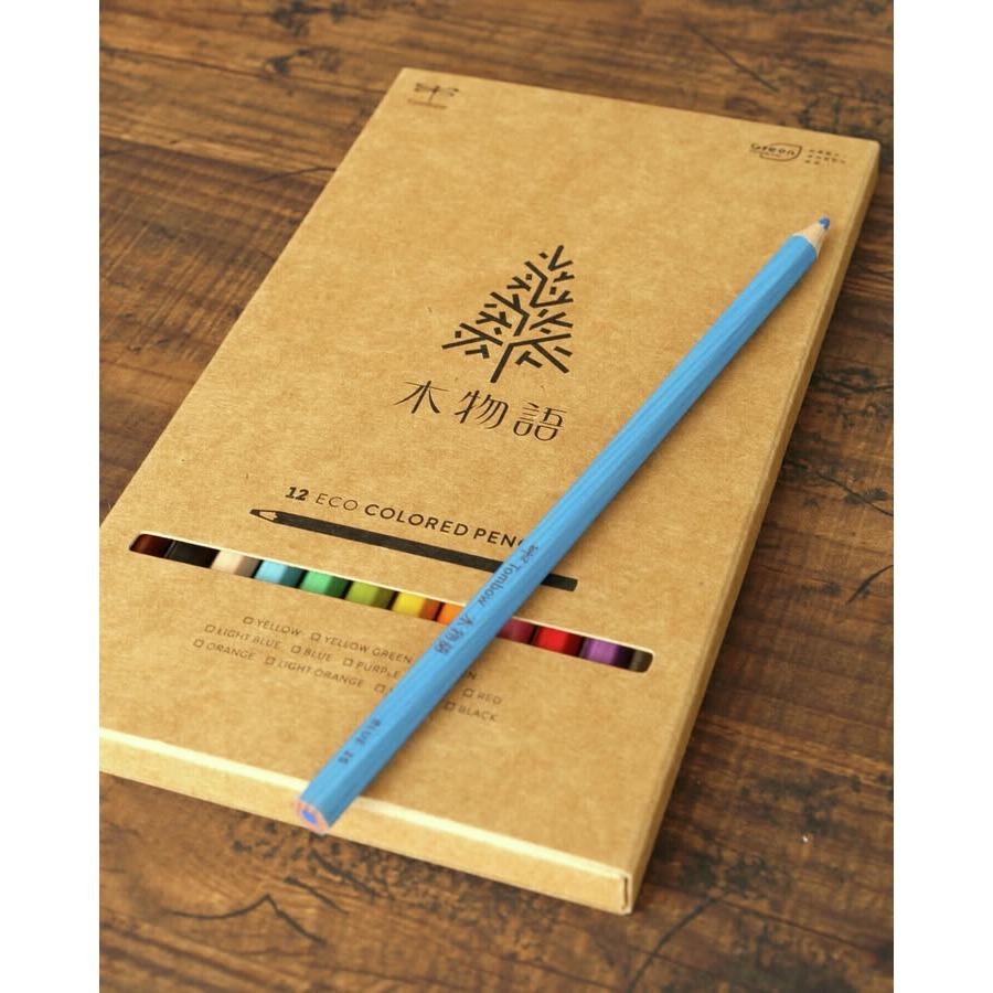 [MBB🇯🇵現貨附發票]日本 TOMBOW蜻蜓牌 木物語 12色色鉛筆 六角色鉛筆 美術 繪圖 CQ-KS12C-細節圖3