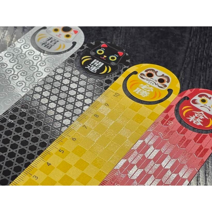 [MBB🇯🇵現貨附發票]日本VELOS 達摩書籤尺 必勝 合格 開運 招福-細節圖3