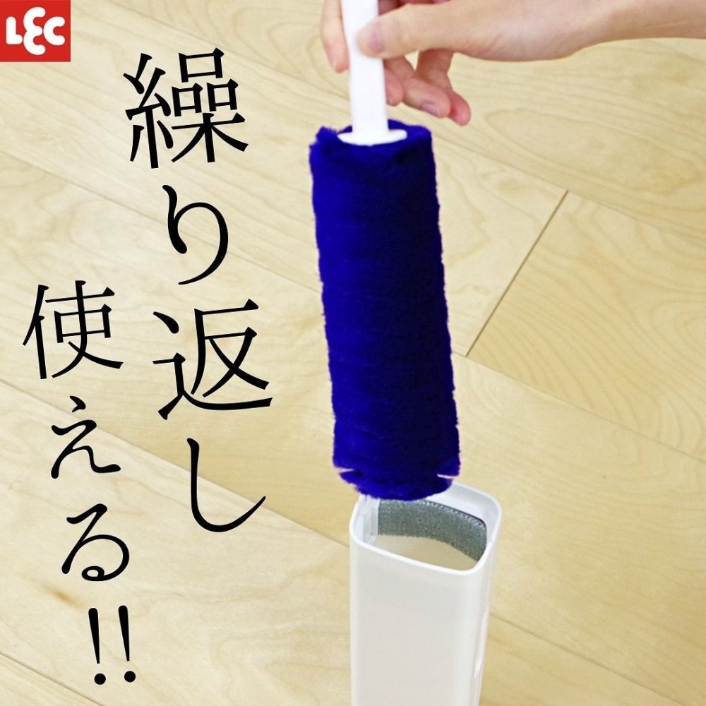 [MBB🇯🇵現貨附發票]日本LEC 激落君高密度除塵刷附收納盒 短柄 伸縮柄 除塵撢 免耗材-細節圖6