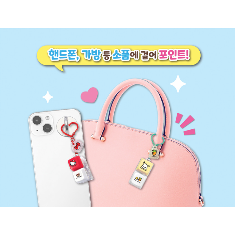 [MBB🇰🇷現貨附發票]韓國 三麗鷗 LED 按鍵吊飾盲盒 按鈕 KITTY 漢頓 酷洛米 美樂蒂 大耳狗 帕恰狗-細節圖7