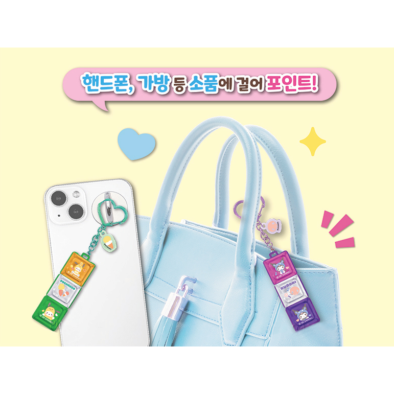 [MBB🇰🇷現貨附發票]韓國三麗鷗 LED 3+1透明按鍵公仔吊飾 美樂蒂 帕恰狗 大耳狗 酷洛米 鍵帽-細節圖4