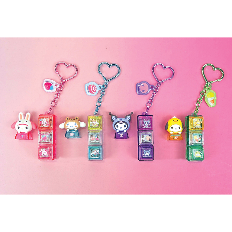 [MBB🇰🇷現貨附發票]韓國三麗鷗 LED 3+1透明按鍵公仔吊飾 美樂蒂 帕恰狗 大耳狗 酷洛米 鍵帽-細節圖8