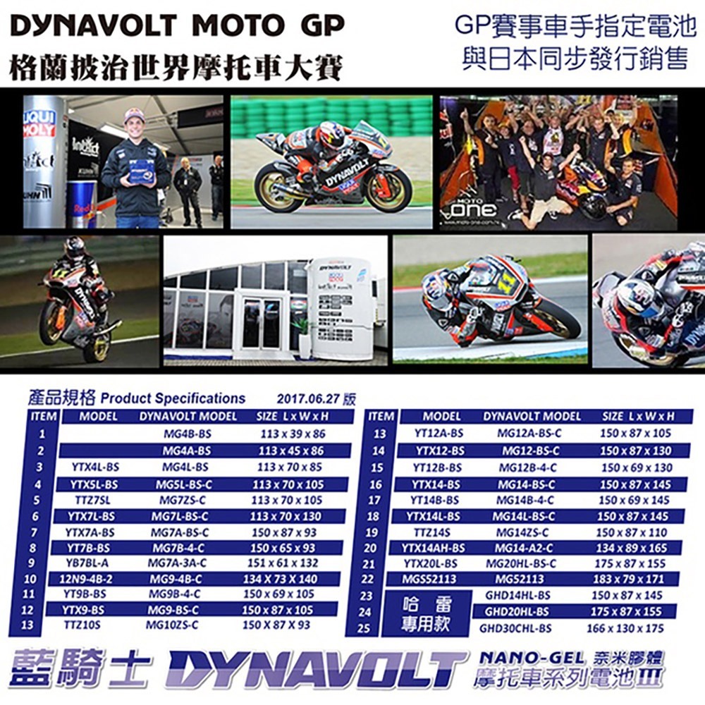 DYNAVOLT藍騎士MG14ZS-C 奈米膠體電池TTZ14S YTZ14S TTZ12S加強 MBTZ14S電瓶-細節圖9