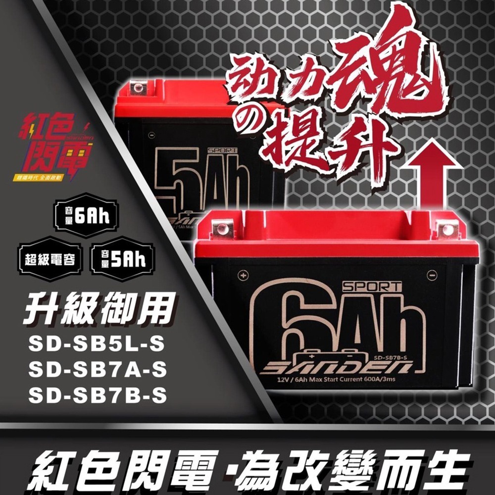 紅色閃電SD-SB14 容量9AH 機車鋰鐵電池 對應YT12A-BS、YTX12-BS、TTZ14S、YTX14-BS-細節圖6