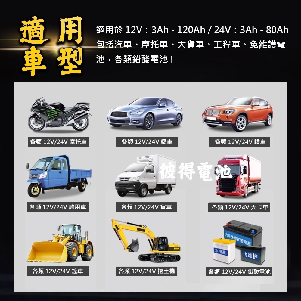 麻新電子 SC-1000S 鉛酸鋰鐵充電器 機車 重機 汽車 貨車 適用12V 24V 保固一年 送專用包乙個-細節圖5