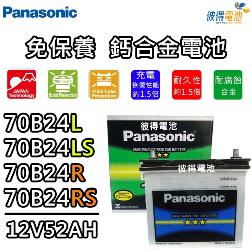 日本國際牌Panasonic 70B24L 70B24LS 70B24R 70B24RS免保養汽車電瓶SWIFT