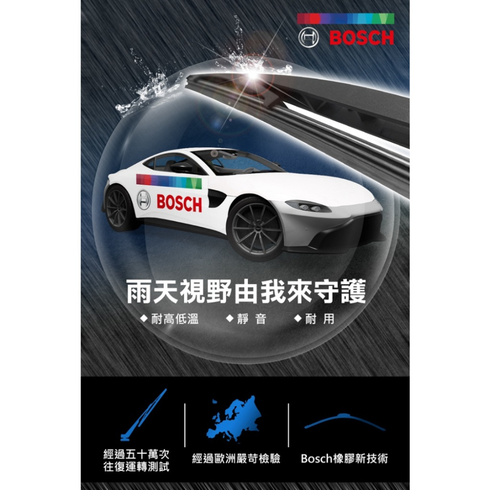 BOSCH 博世後雨刷 A332H 13吋 適用 寶馬BMW X1 F48 奧迪AUDI A3 Q5 S3 後雨刷-細節圖2