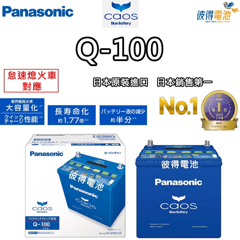 日本國際牌Panasonic Q-100 怠速熄火電瓶 Q85/Q90升級版 MAZDA馬自達 馬3 日本製造
