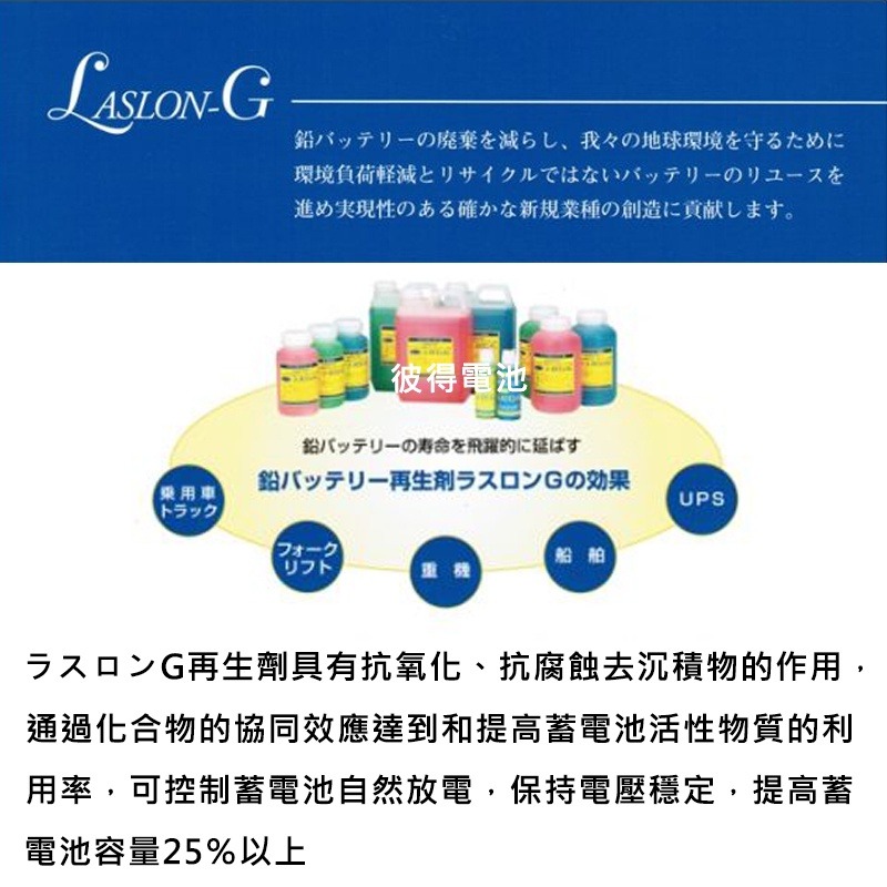 日本Laslong 電瓶活化再生液 9CC便利包裝型 延長電池壽命 電瓶保養 延長壽命 電瓶還原劑 還原劑 還原液-細節圖2