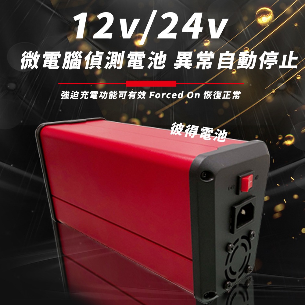 麻新電子 LFP-2412 24V 12A電池充電器 鋰三元 台灣製造 一年保固-細節圖5