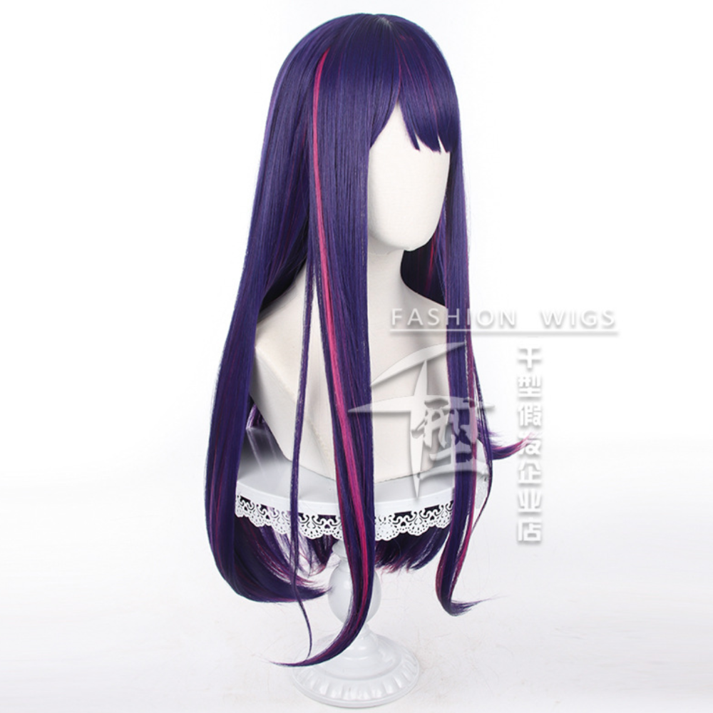 初心者♡Cosplay 假髮 星野愛 我推的孩子 紫色 長髮 馬尾 cos-細節圖2