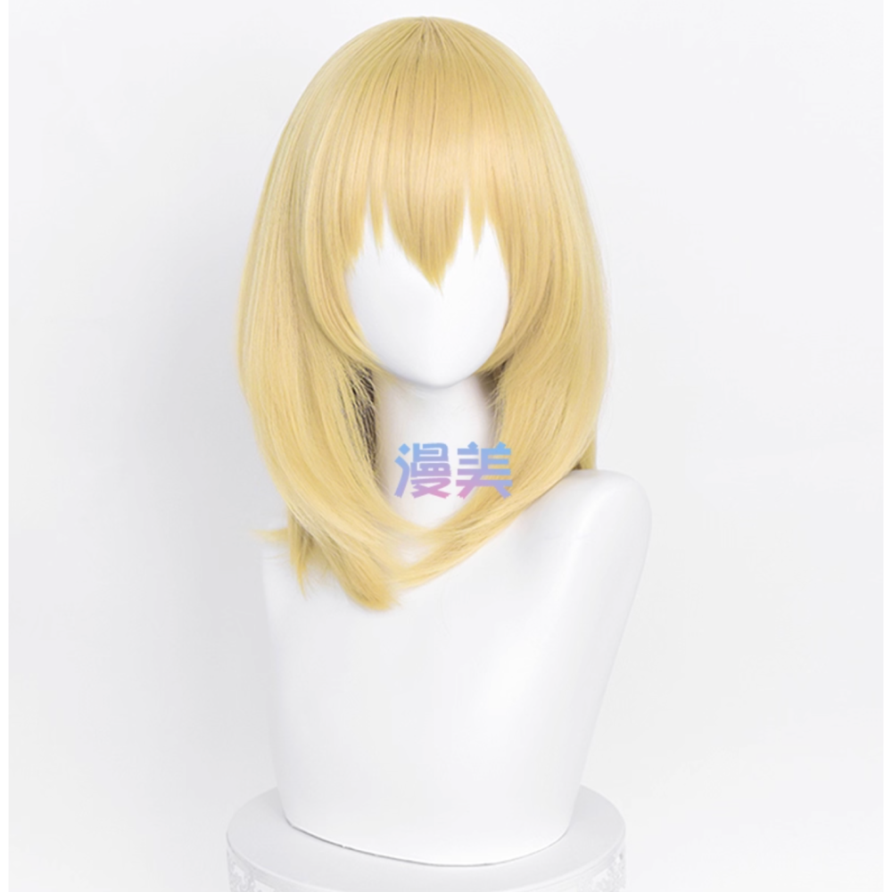 初心者♡Cosplay 假髮 霍爾 金色 淺金色 cos-細節圖2