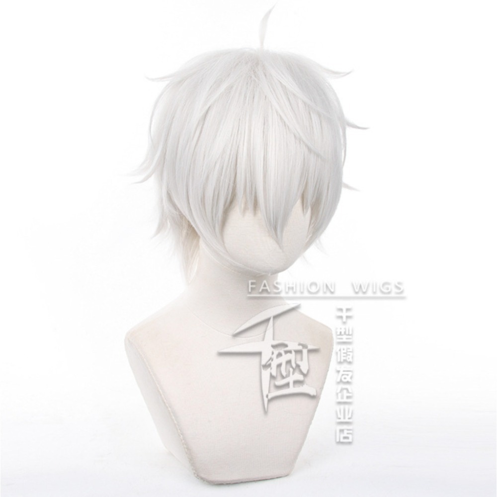 初心者♡Cosplay 假髮 凪誠士郎 止誠士郎 藍色監獄 cos 白色 反翹 葛葉 五條悟 陸光-細節圖2