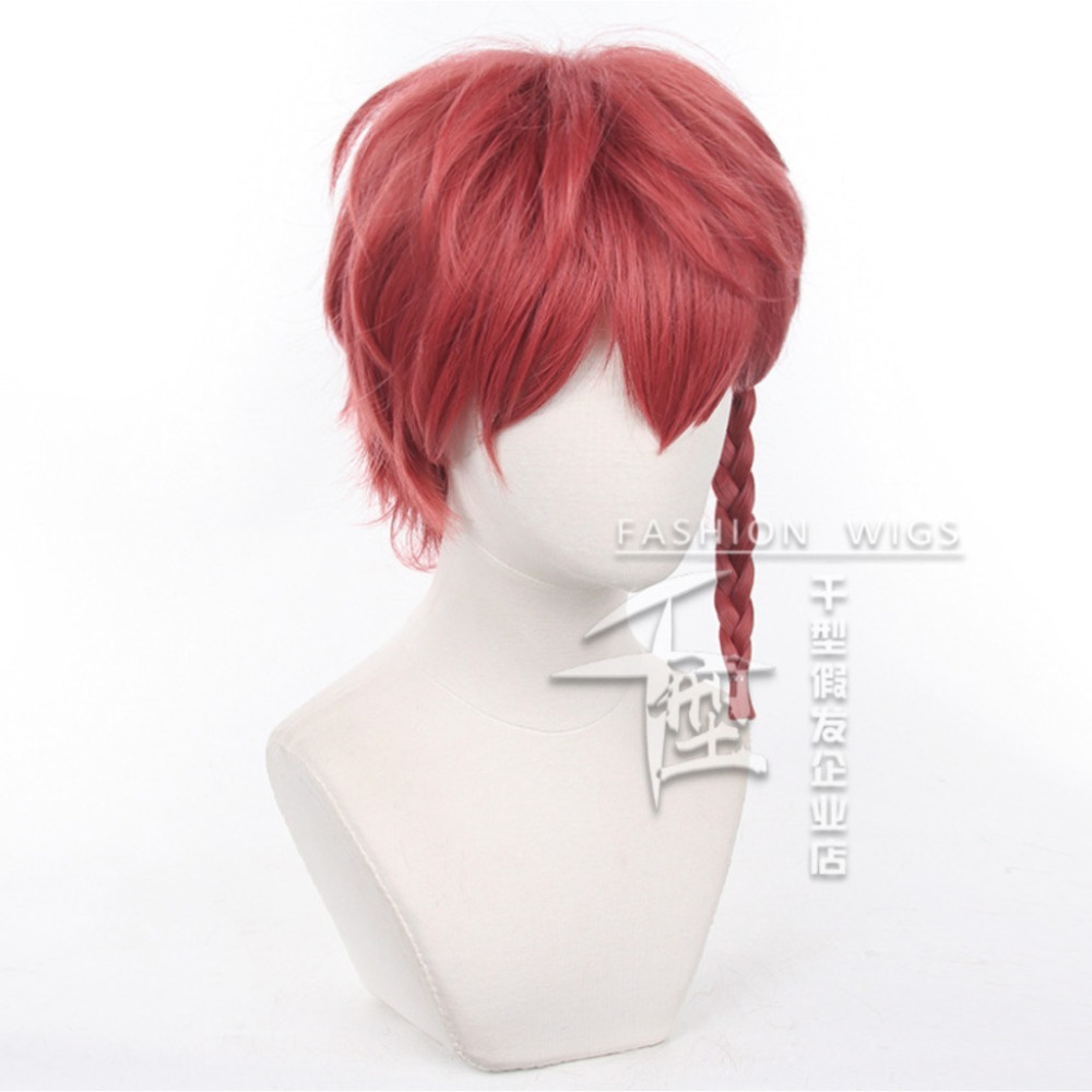 初心者♡Cosplay 假髮 黑名蘭世 紅色 藍色監獄  cos-細節圖2