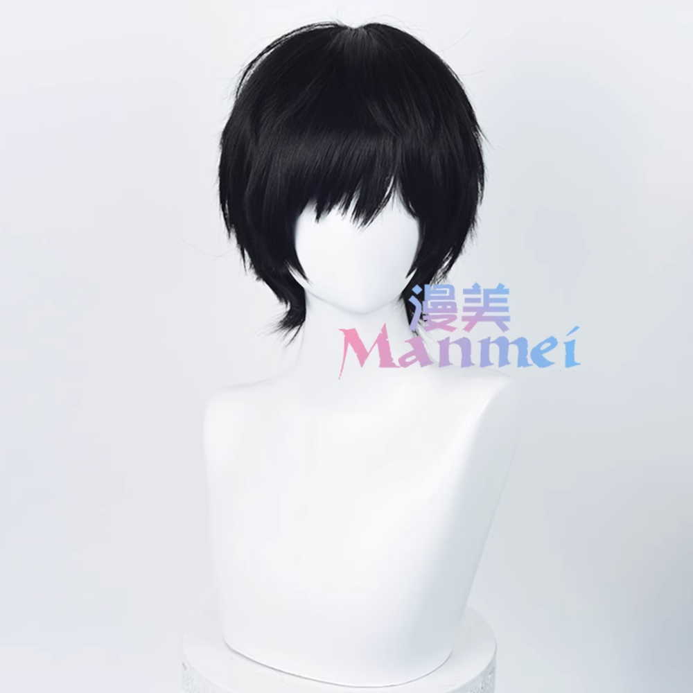 初心者♡Cosplay 假髮 吉田寬文 南雲與市 電鋸人 坂本日常 黑色 男角 萬用 短髮 少年 漫美-細節圖2