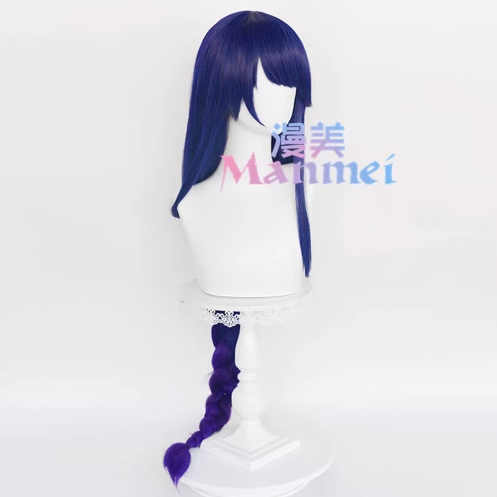 初心者♡Cosplay 假髮 雷電將軍 紫色 原神 cos-細節圖2