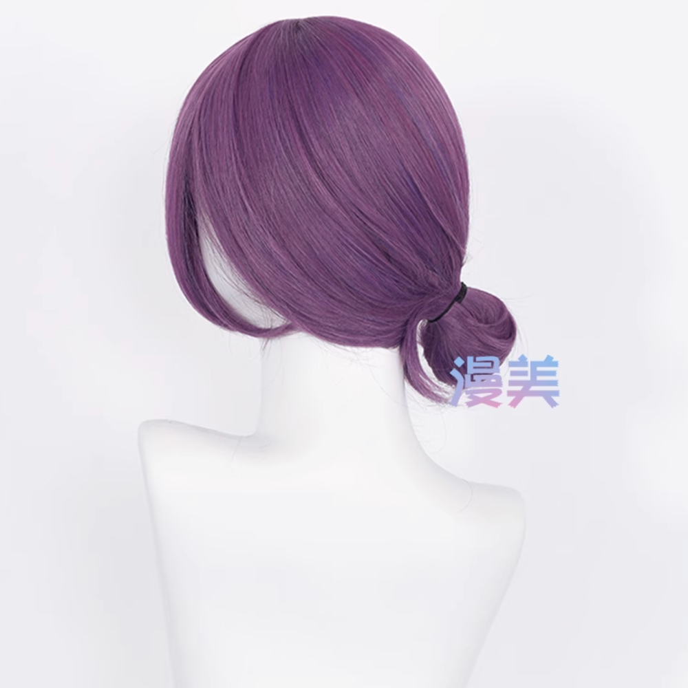 初心者♡Cosplay 假髮 蕾潔 蕾塞 蕾賽 波姆 電鋸人 鏈鋸人 紫色 漫美 cos-細節圖2