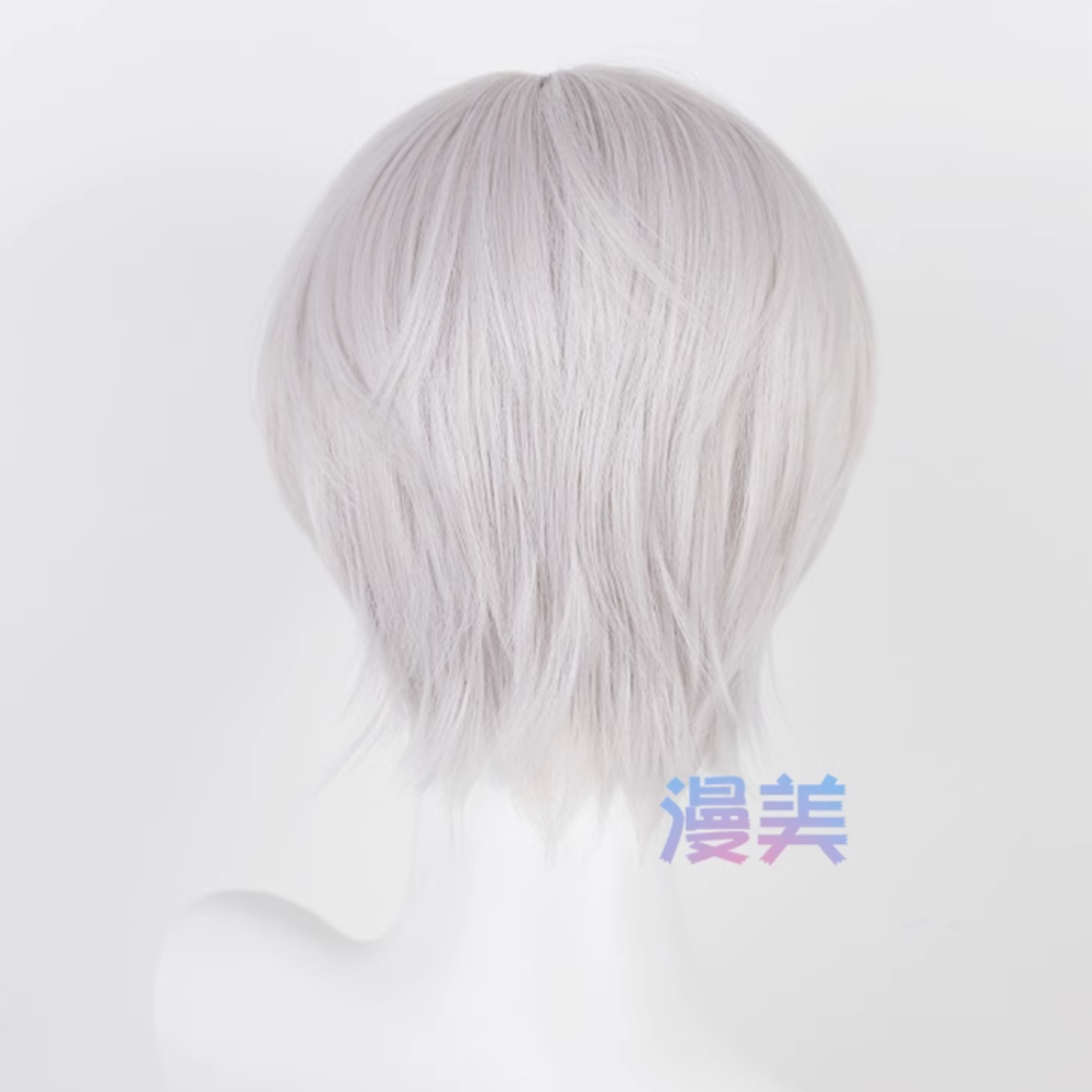 初心者♡Cosplay 假髮 齊司禮 光與夜之戀 狗卷棘 銀白 短髮 男角 cos-細節圖4