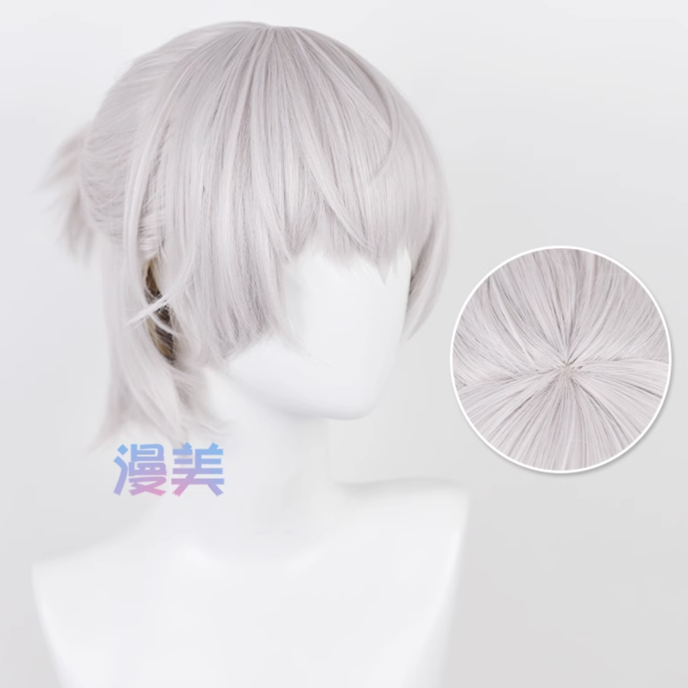初心者♡Cosplay 假髮 齊司禮 光與夜之戀 狗卷棘 銀白 短髮 男角 cos-細節圖5