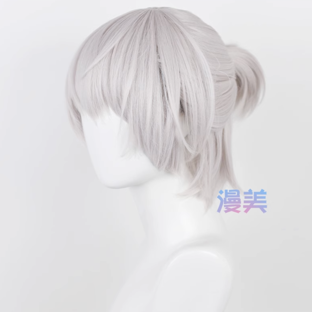 初心者♡Cosplay 假髮 齊司禮 光與夜之戀 狗卷棘 銀白 短髮 男角 cos-細節圖6