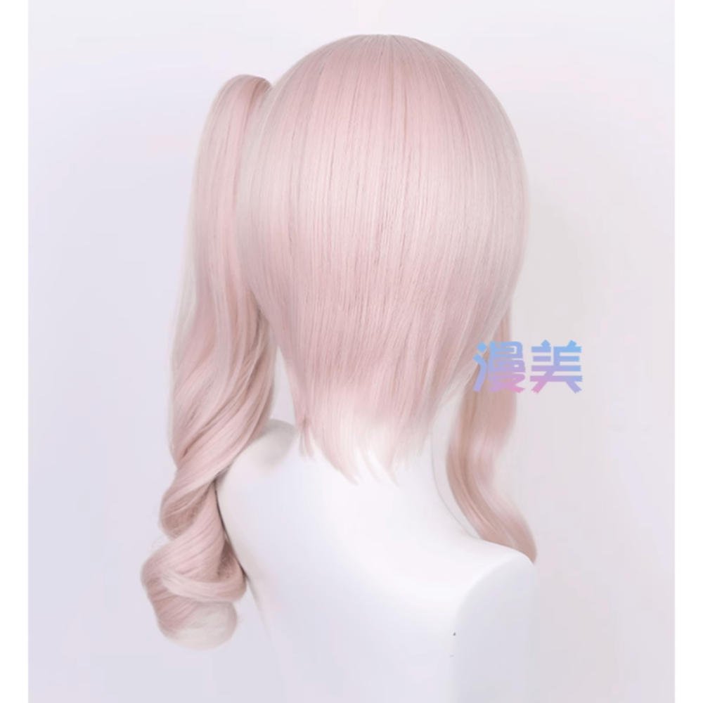 初心者♡Cosplay 假髮 曉山瑞希 世界計畫繽紛舞台 粉紅色 粉色 捲髮 卷髮 馬尾 cos-細節圖2