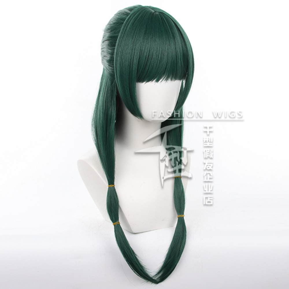 初心者♡Cosplay 假髮 貓貓 藥師少女的獨語 墨綠色 cos-細節圖3