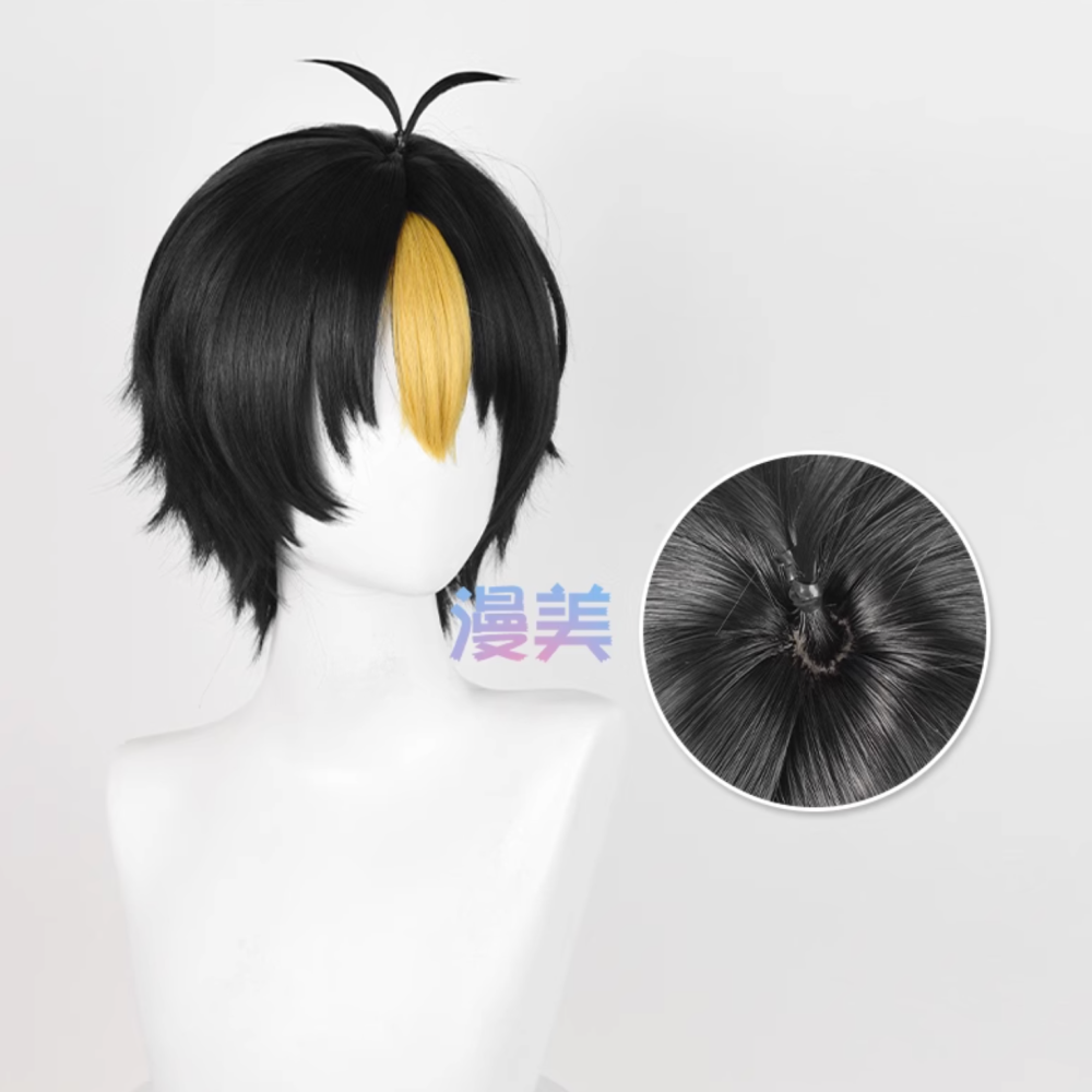 初心者♡Cosplay 假髮 西谷夕 排球少年 短髮 漫美 cos-細節圖2