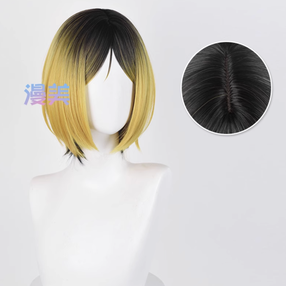 初心者♡Cosplay 假髮 孤爪研磨 排球少年 短髮 cos-細節圖2