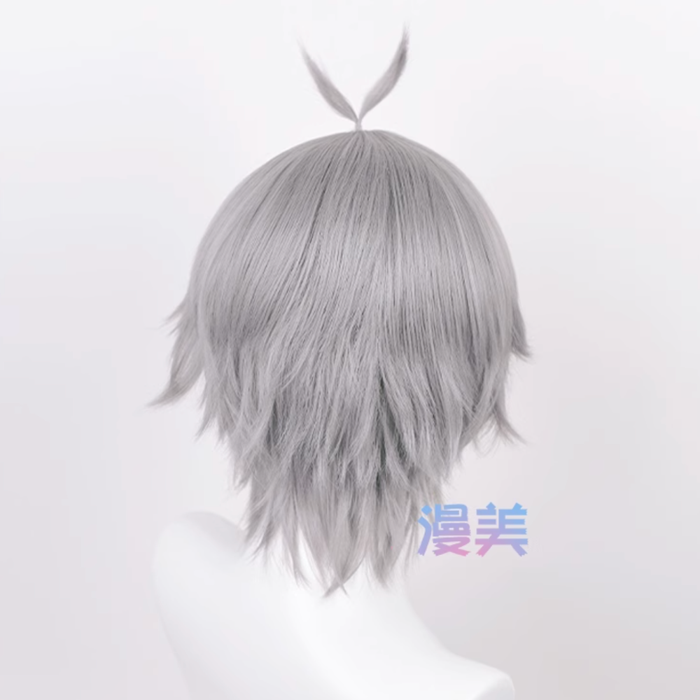 初心者♡Cosplay 假髮 菅原孝支 排球少年 灰色 銀灰色 淺灰色 cos-細節圖3