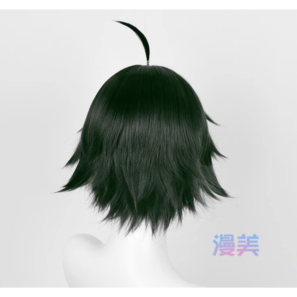 初心者♡Cosplay 假髮 山口忠 墨綠色 黑綠色 排球少年 cos-細節圖3