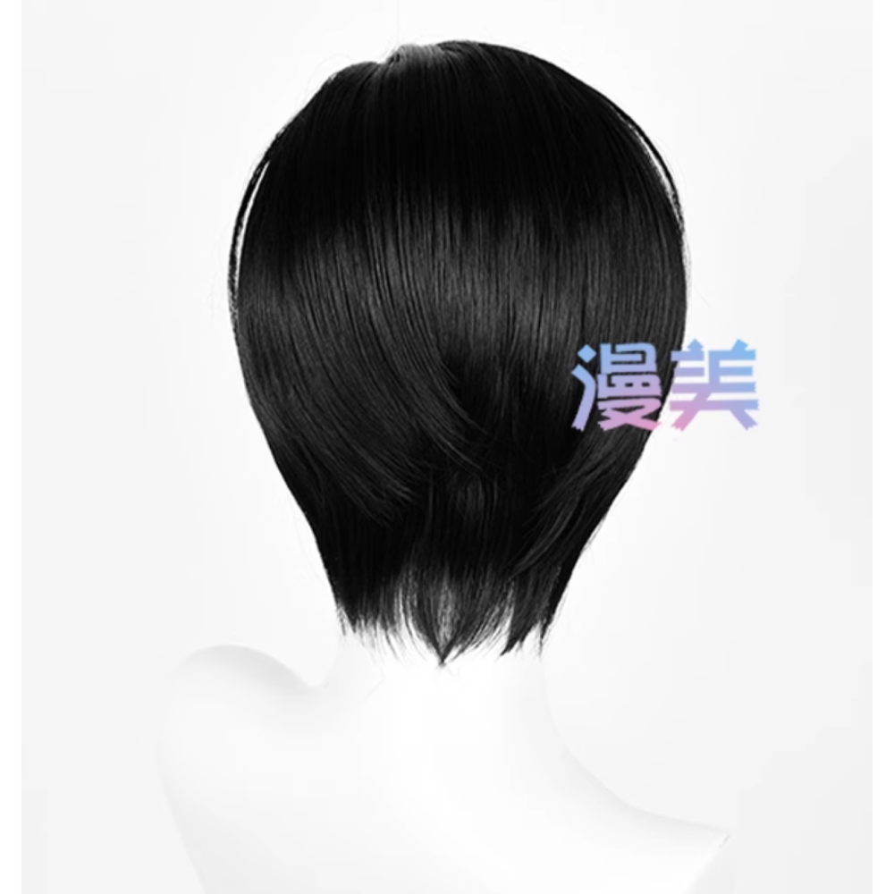 初心者♡Cosplay 假髮 Ivan 伊凡 異星舞台 異形舞台 黑髮 黑色 短髮 少年款 男角 cos-細節圖3