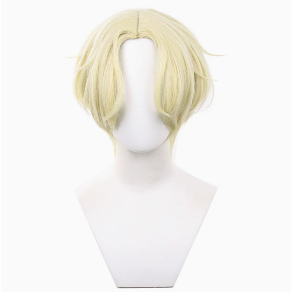 初心者♡Cosplay 假髮 Luka 盧卡 淺金色 金色 千型 短髮 男角 異星舞台 異形舞台 cos-規格圖5