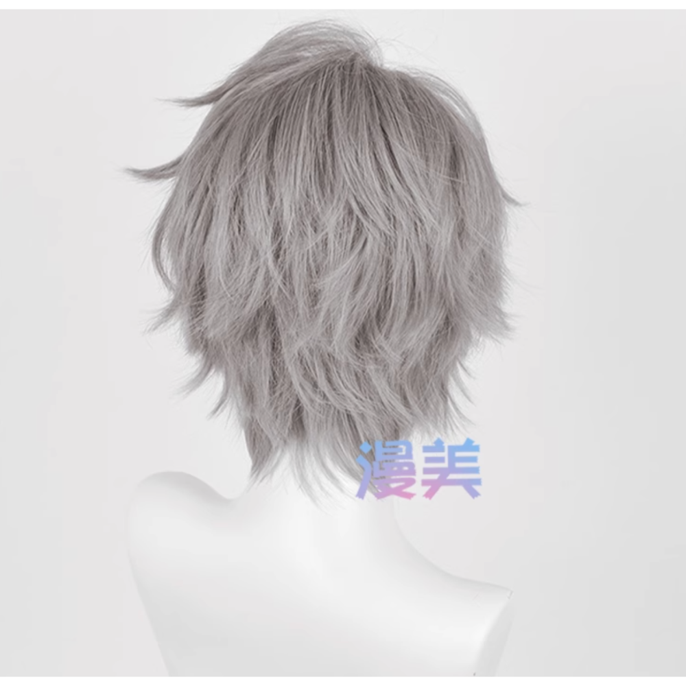 初心者♡Cosplay 假髮 Till 蒂爾 異星舞台 異形舞台 灰色 男角 短髮 cos-細節圖3
