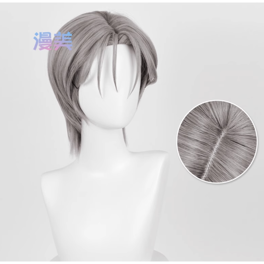 初心者♡Cosplay 假髮 Till 蒂爾 異星舞台 異形舞台 灰色 男角 短髮 cos-細節圖5