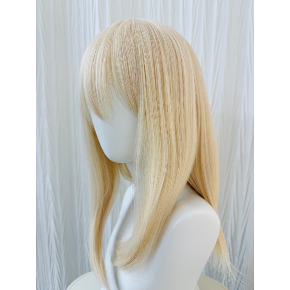 初心者♡Cosplay 假髮 三角初華 初華 淺金色 金色 40cm BanG Dream! cos-細節圖6