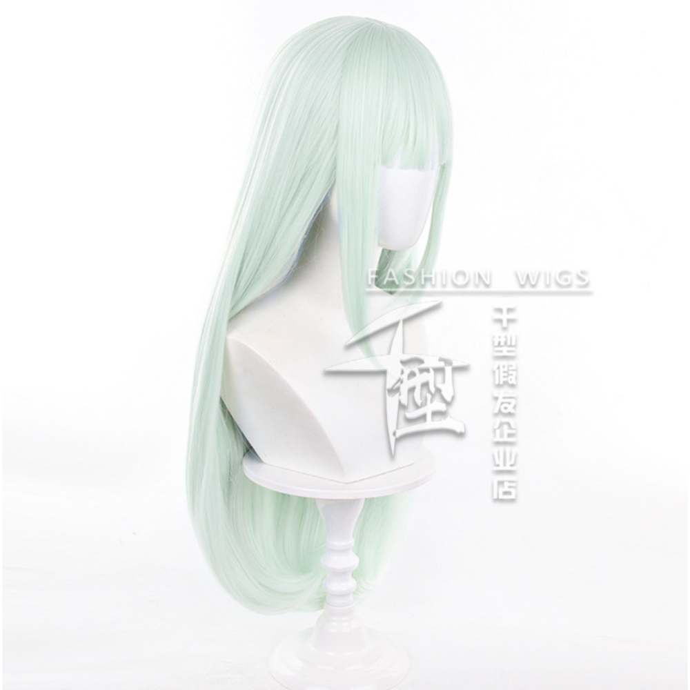 初心者♡Cosplay 假髮 若葉睦 淺綠色 綠色 長髮 BanG Dream! 千型 cos-細節圖2