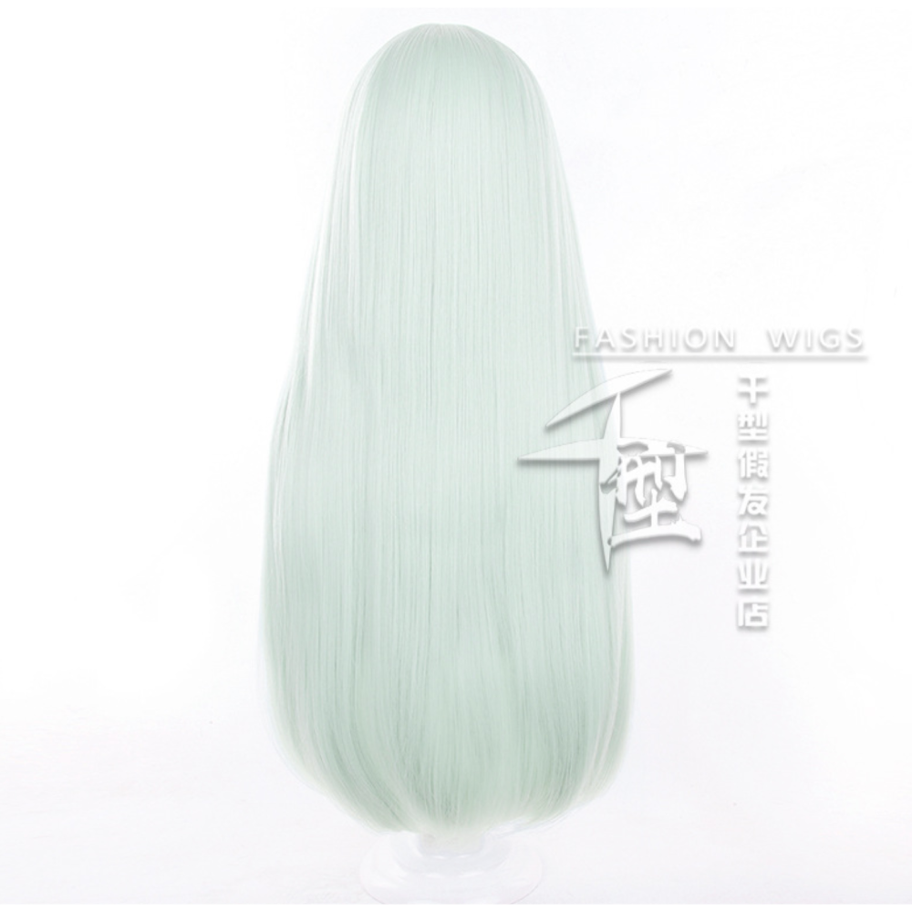 初心者♡Cosplay 假髮 若葉睦 淺綠色 綠色 長髮 BanG Dream! 千型 cos-細節圖4
