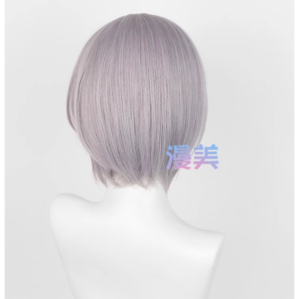 初心者♡Cosplay 假髮 高松燈 紫灰色 灰紫色 短髮 BanG Dream! cos-細節圖3