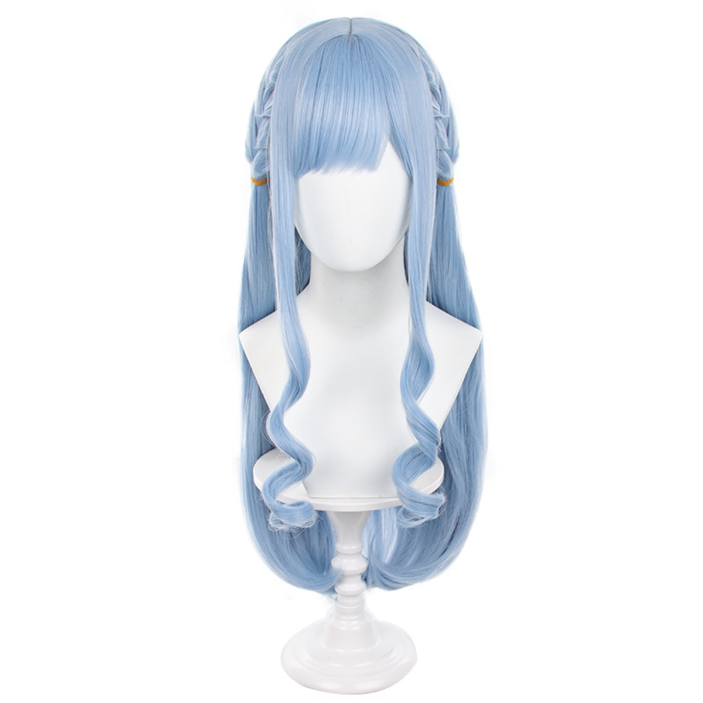 初心者♡Cosplay 假髮 豐川祥子 長髮 藍色 BanG Dream! 千型 cos-細節圖2