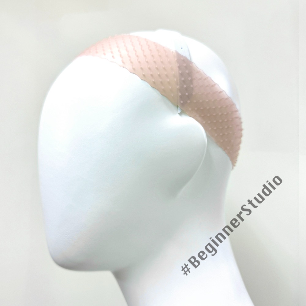 初心者♡Cosplay 假髮防滑帶 假髮止滑帶 頭帶 膚色 黑色 束帶 止滑條 防滑條 cos-規格圖1