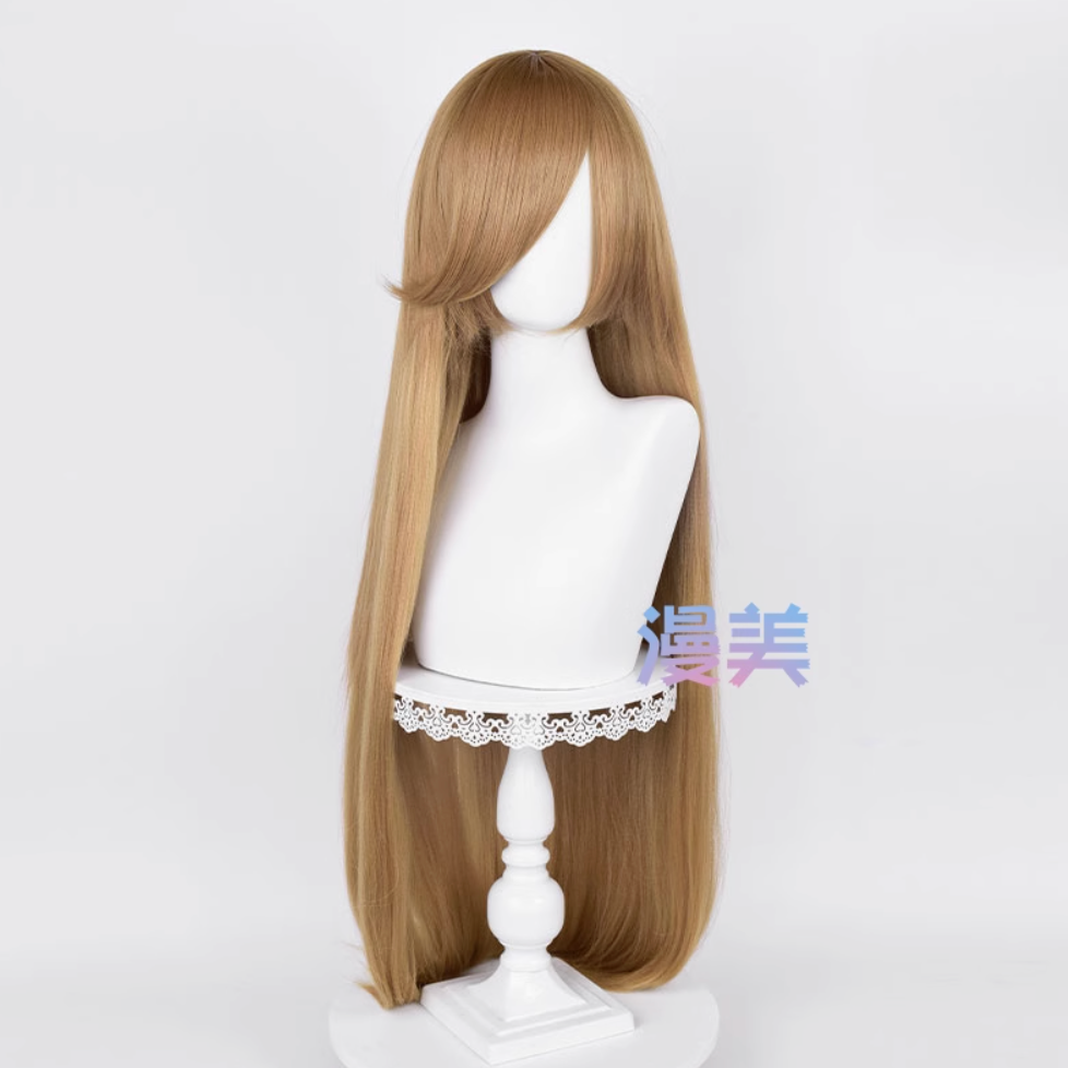 初心者♡Cosplay 假髮 亞克絲 玉米鬚 100cm 100公分 萬用款 長髮 直髮 長直髮 漫美 cos-規格圖2