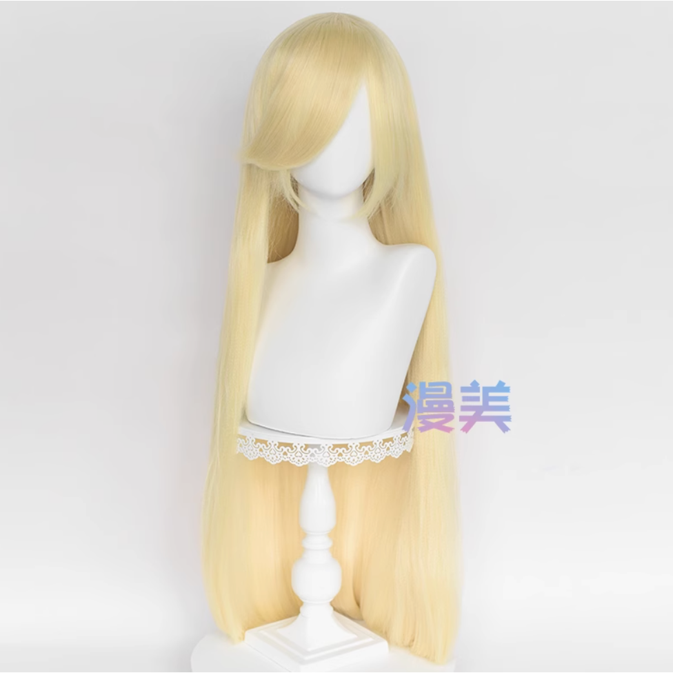 初心者♡Cosplay 假髮 亞克絲 玉米鬚 100cm 100公分 萬用款 長髮 直髮 長直髮 漫美 cos-規格圖2